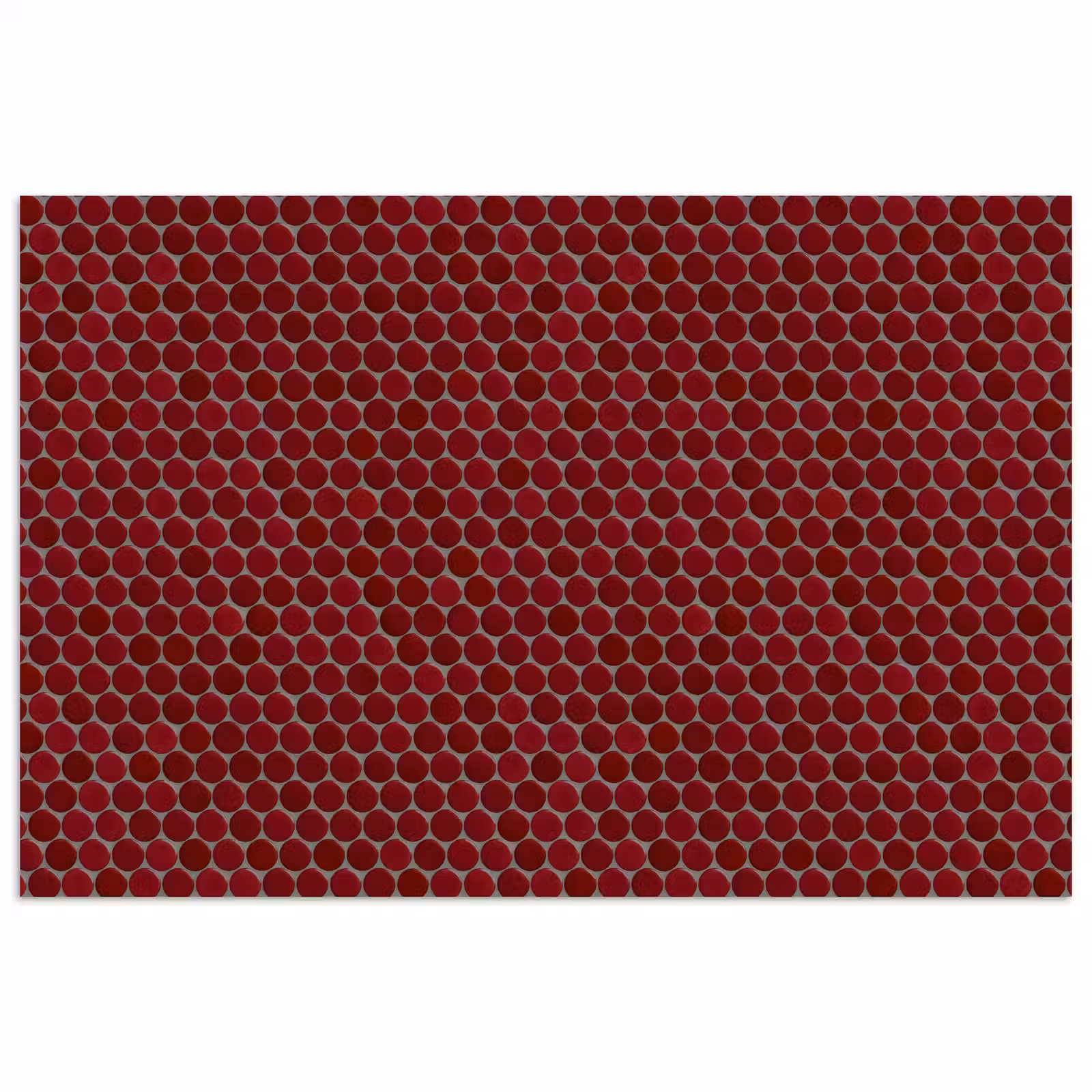 Poster - Penny - Mozaïek - Rond - Rood — 1