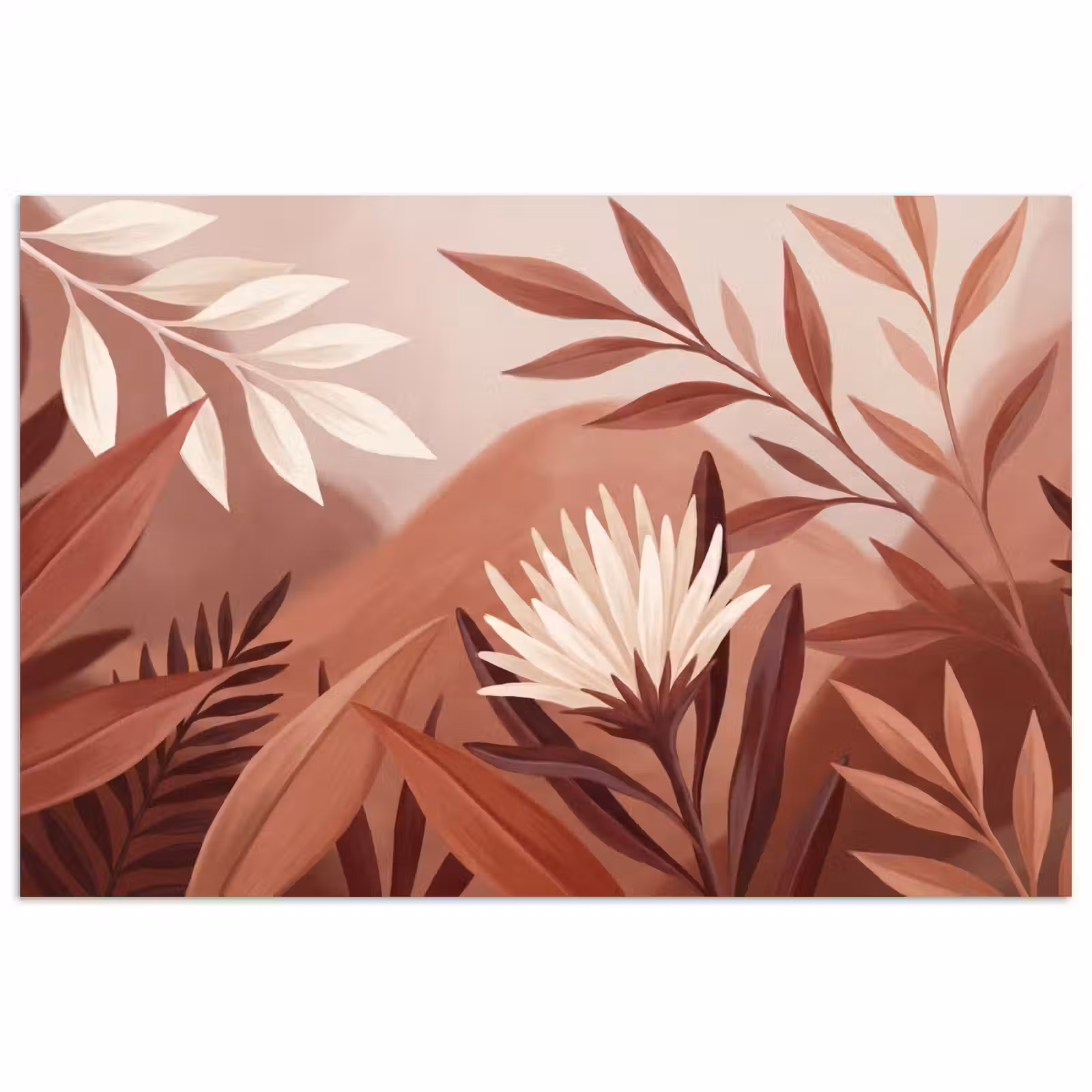 Poster - Planten - Bladeren - Botanisch - Modern - Bruin — 1