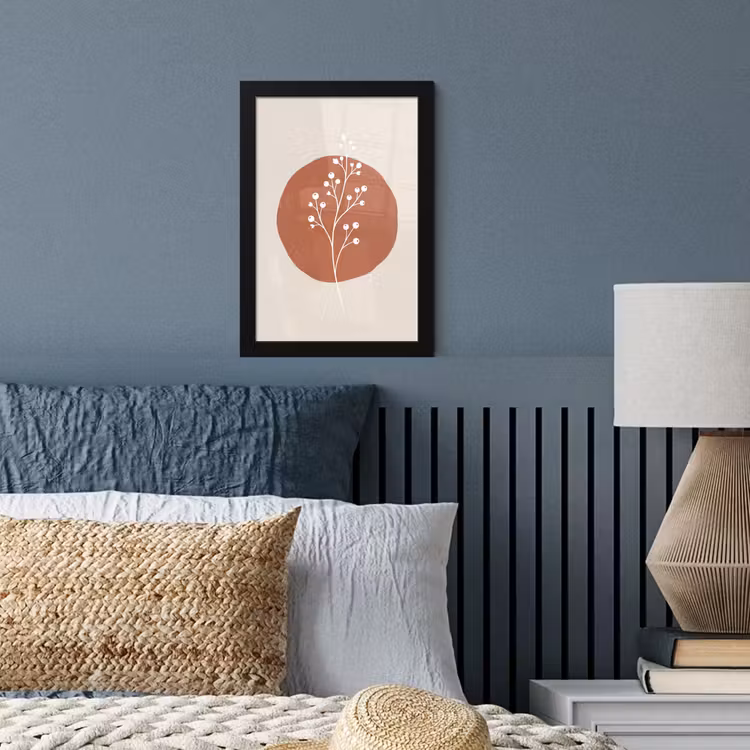Poster met lijst - Plant - Tak - Abstract - Modern - Wit — 4