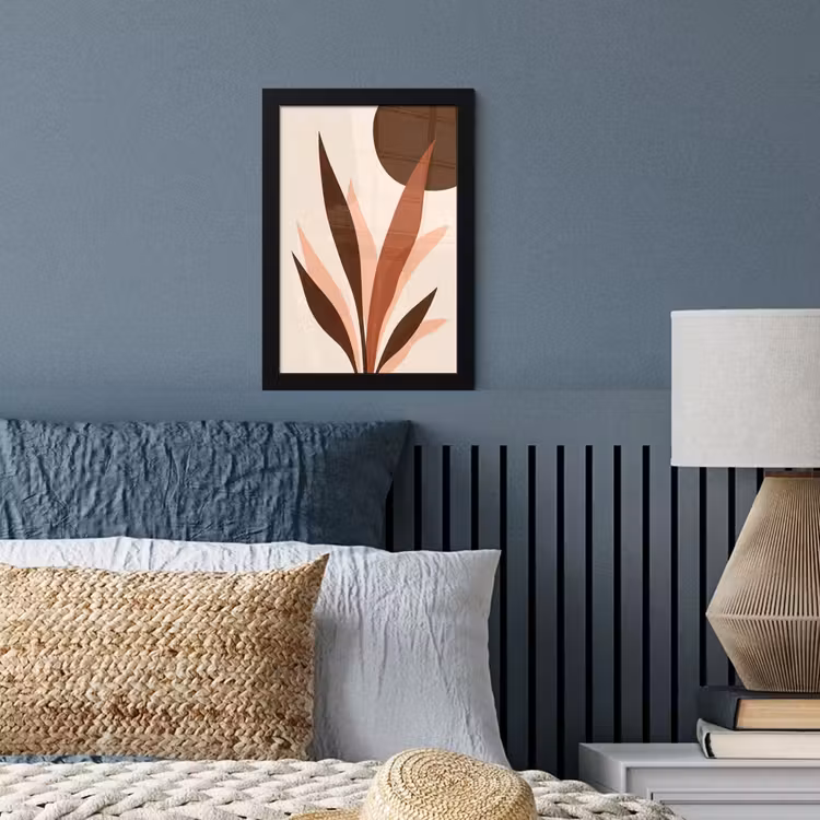 Poster met lijst - Planten - Abstract - Natuur - Bruin — 4