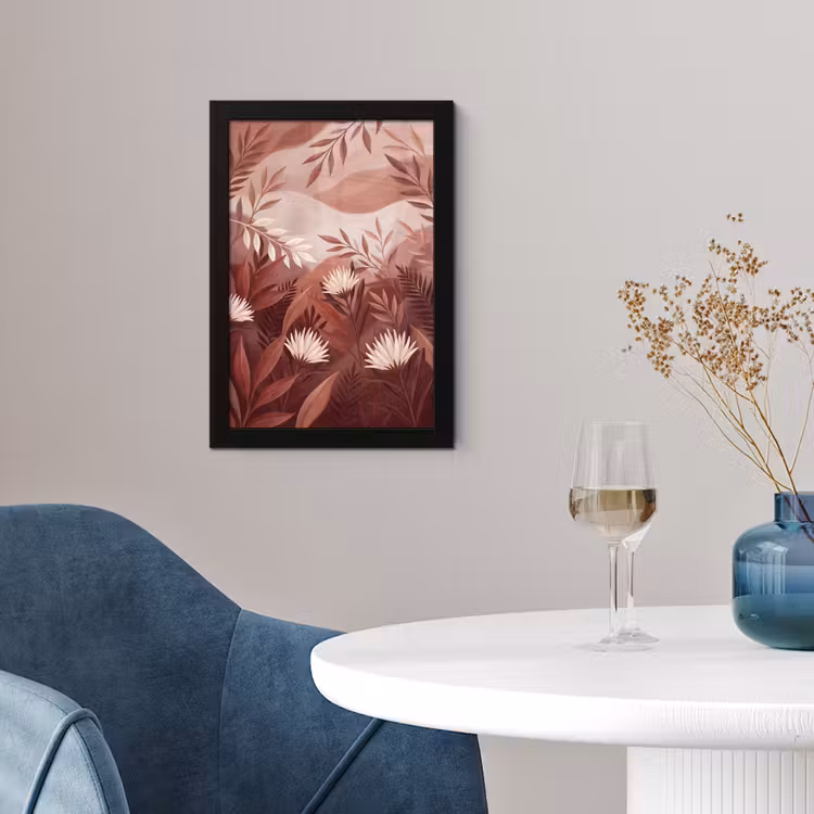 Poster met lijst - Planten - Bladeren - Botanisch - Modern - Bruin — 2