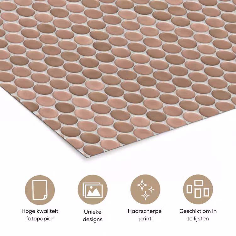Poster - Penny - Mozaïek - Oudroze - Terracotta — 5