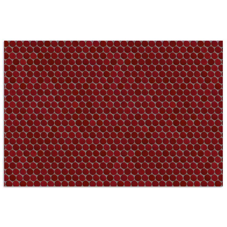 Poster - Penny - Mozaïek - Rond - Rood — 1