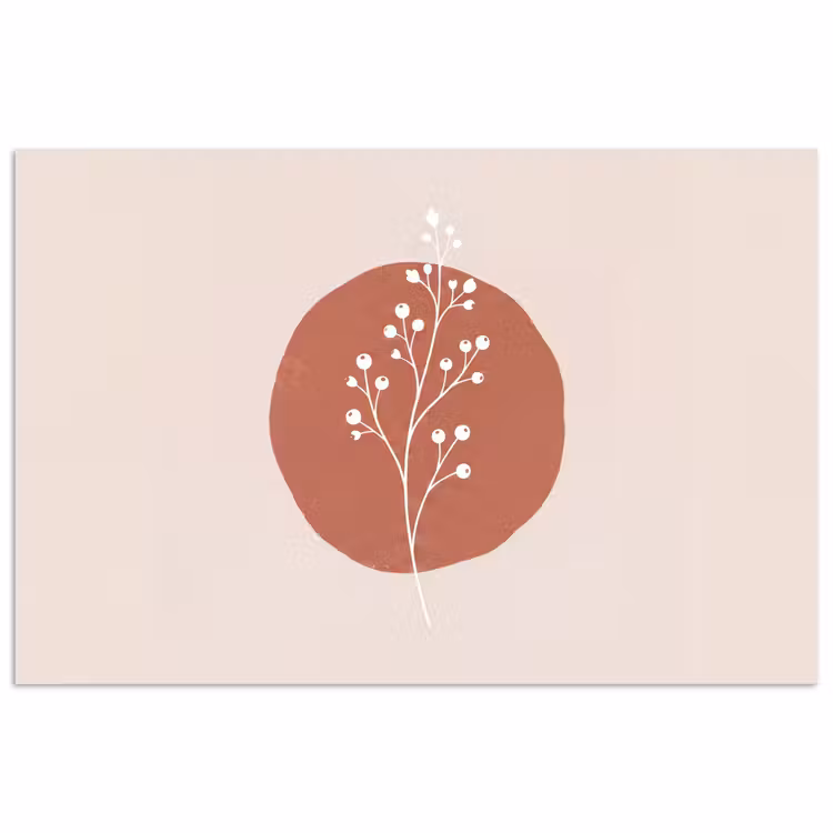 Poster - Plant - Tak - Abstract - Modern - Wit — 1
