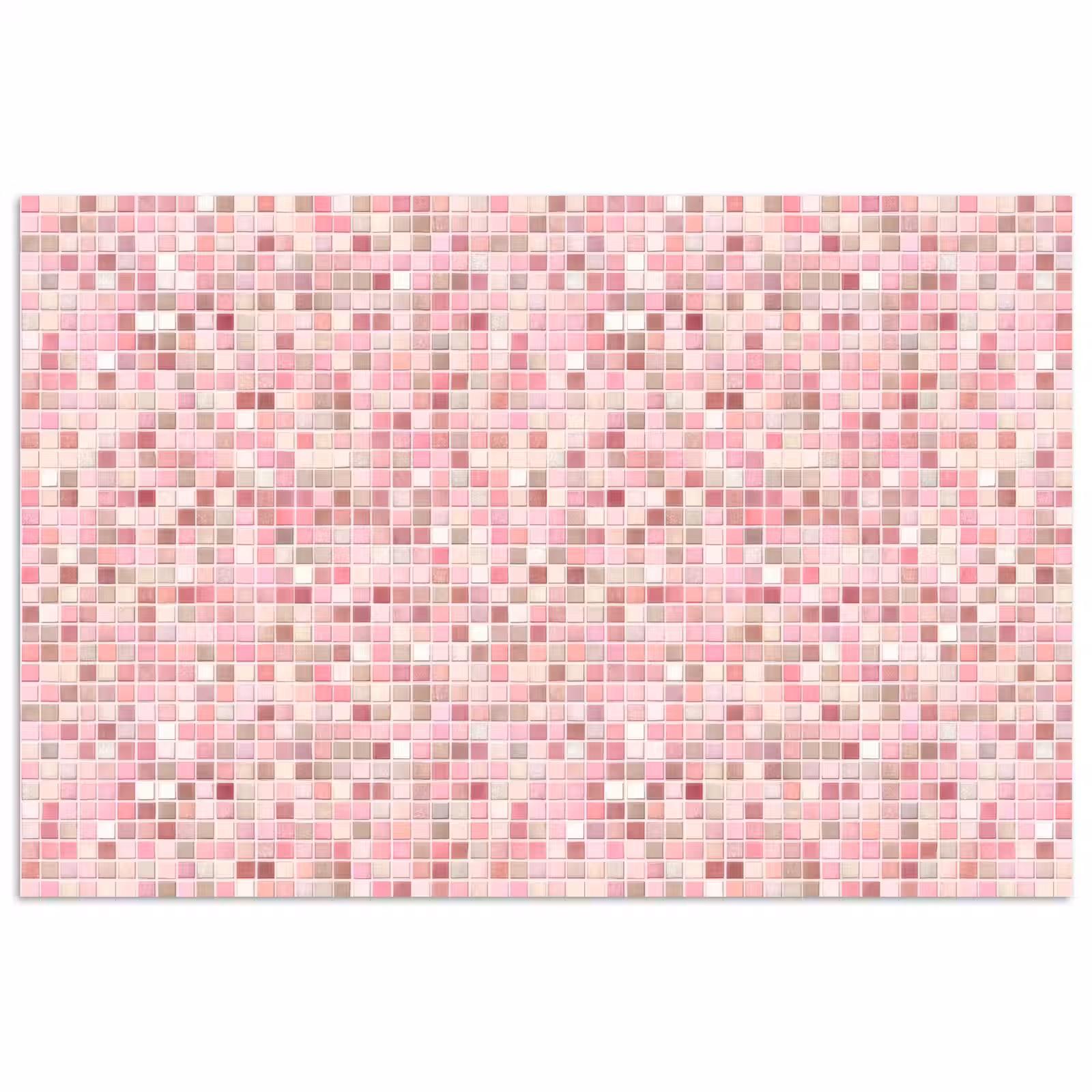 Poster - Mozaïek - Patroon - Roze — 1