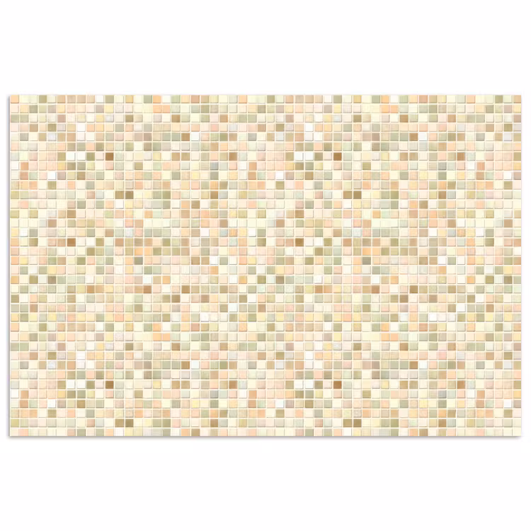 Poster - Mozaïek - Patroon - Beige — 1