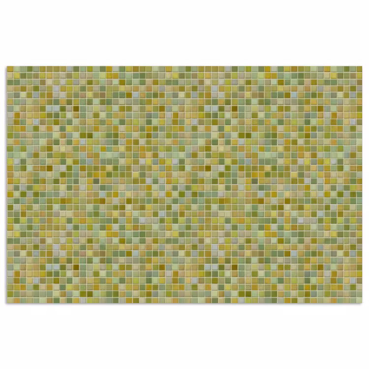 Poster - Mozaïek - Patroon - Groen — 1