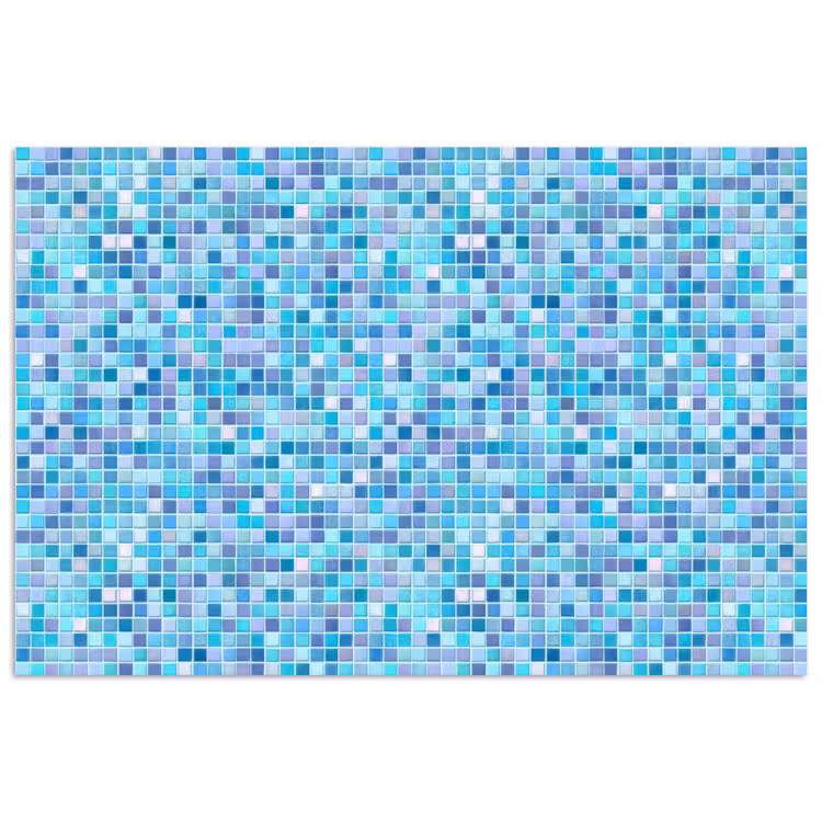 Poster - Mozaïek - Patroon - Turquoise — 1
