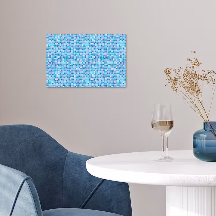 Poster - Mozaïek - Patroon - Turquoise — 4