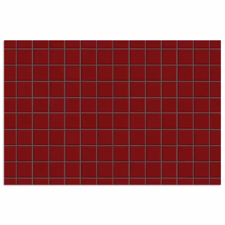 Poster - Patroon - Tegels - Burgundy — 1
