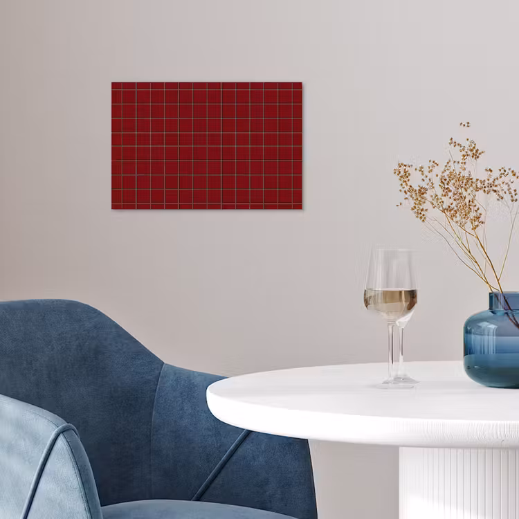 Poster - Patroon - Tegels - Burgundy — 4