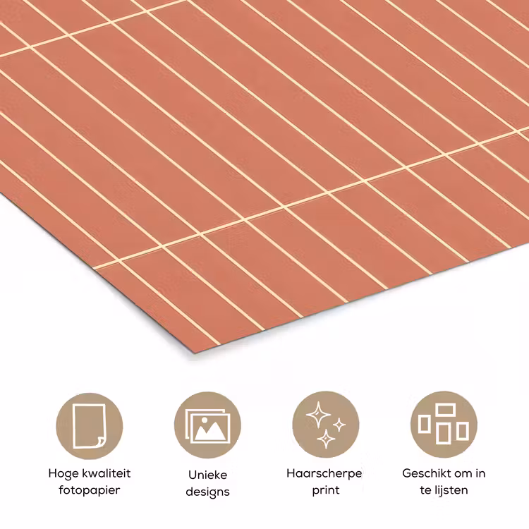 Poster - Patroon - Tegels - Terracotta — 5