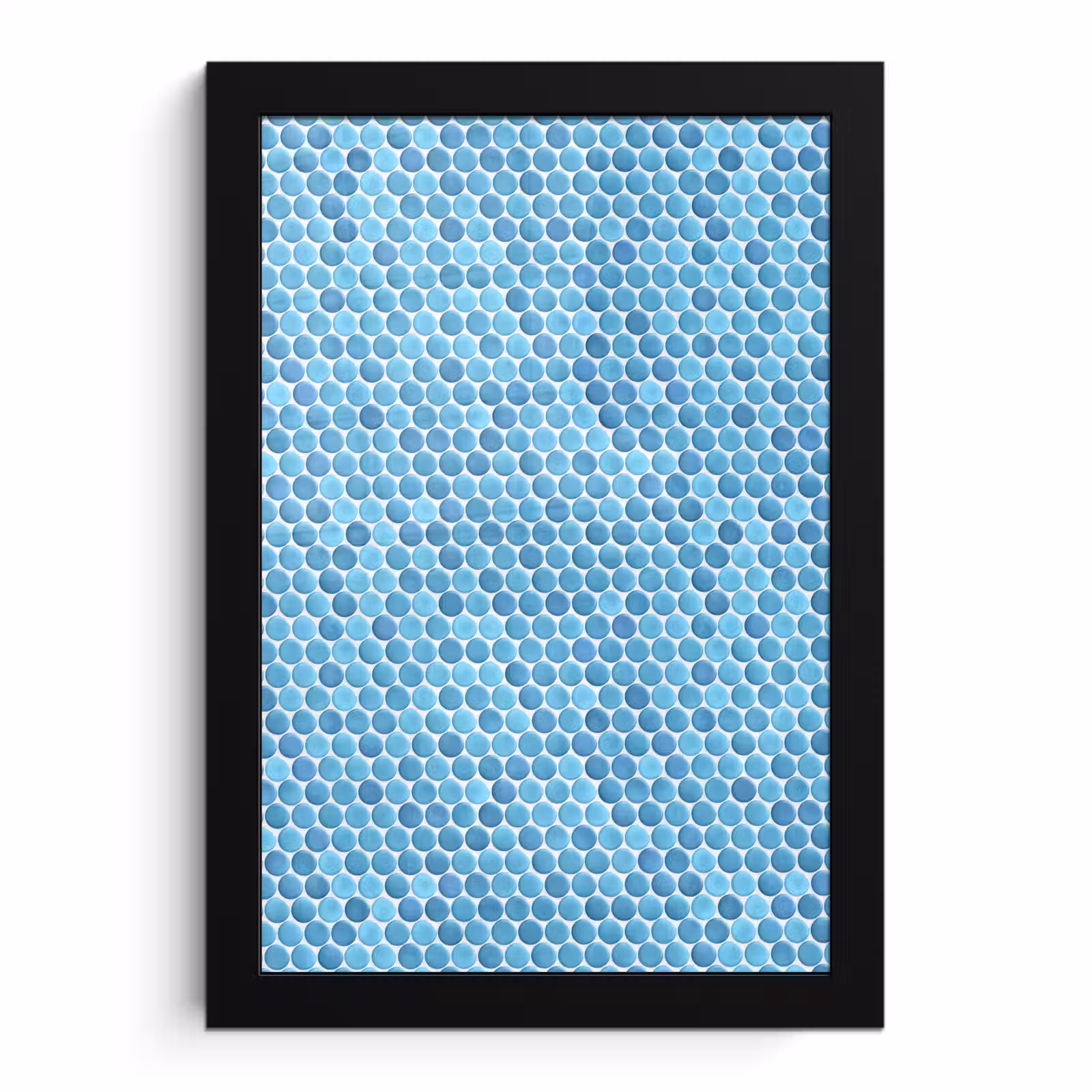 Poster met lijst - Penny - Mozaïek - Lichtblauw — 1