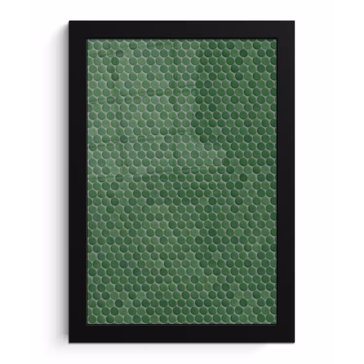 Poster met lijst - Penny - Mozaïek - Bosgroen - Green — 1