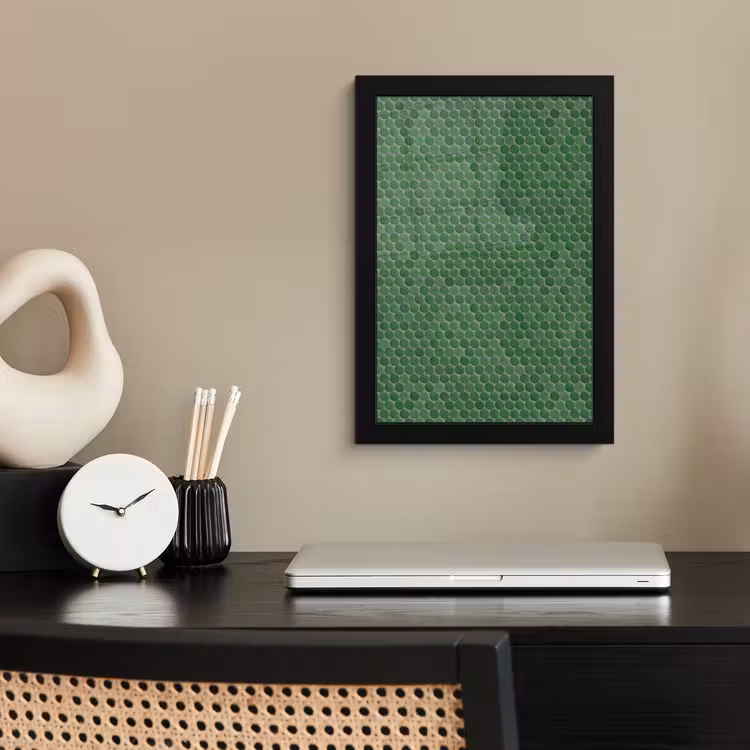 Poster met lijst - Penny - Mozaïek - Bosgroen - Green — 3