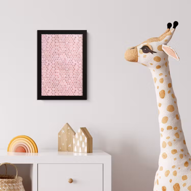 Poster met lijst - Penny - Mozaïek - Lichtroze — 5