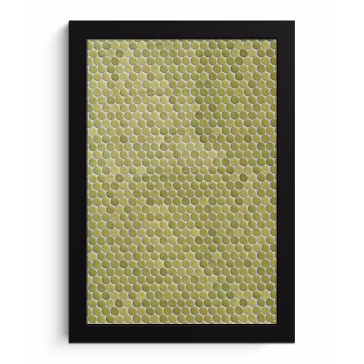 Poster met lijst - Penny - Mozaïek - Olijfgroen — 1