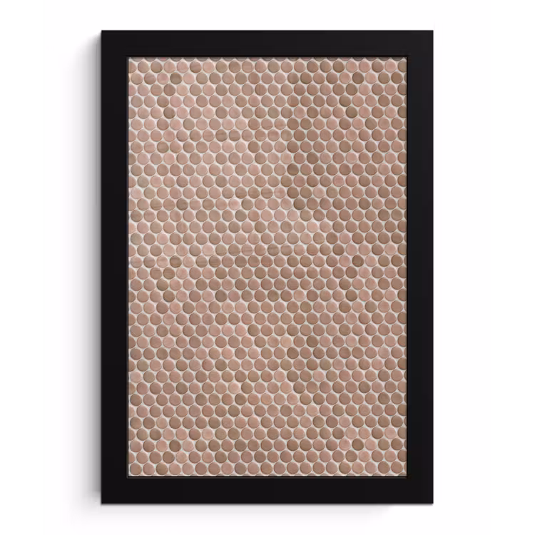 Poster met lijst - Penny - Mozaïek - Oudroze - Terracotta — 1