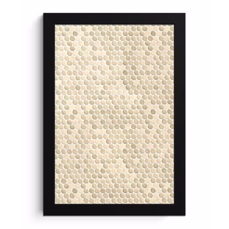 Poster met lijst - Penny - Mozaïek - Zand — 1