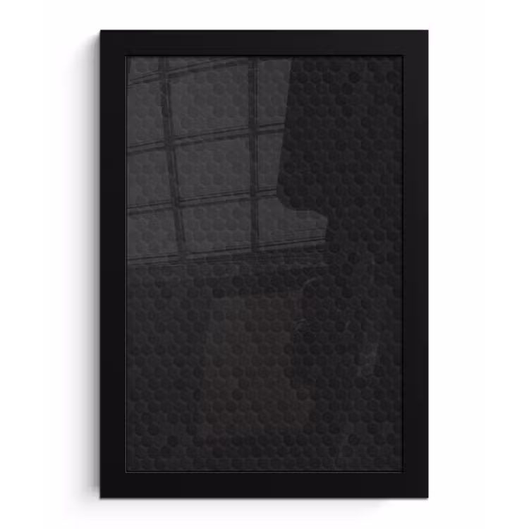 Poster met lijst - Penny - Tegel - Mat - Zwart — 1