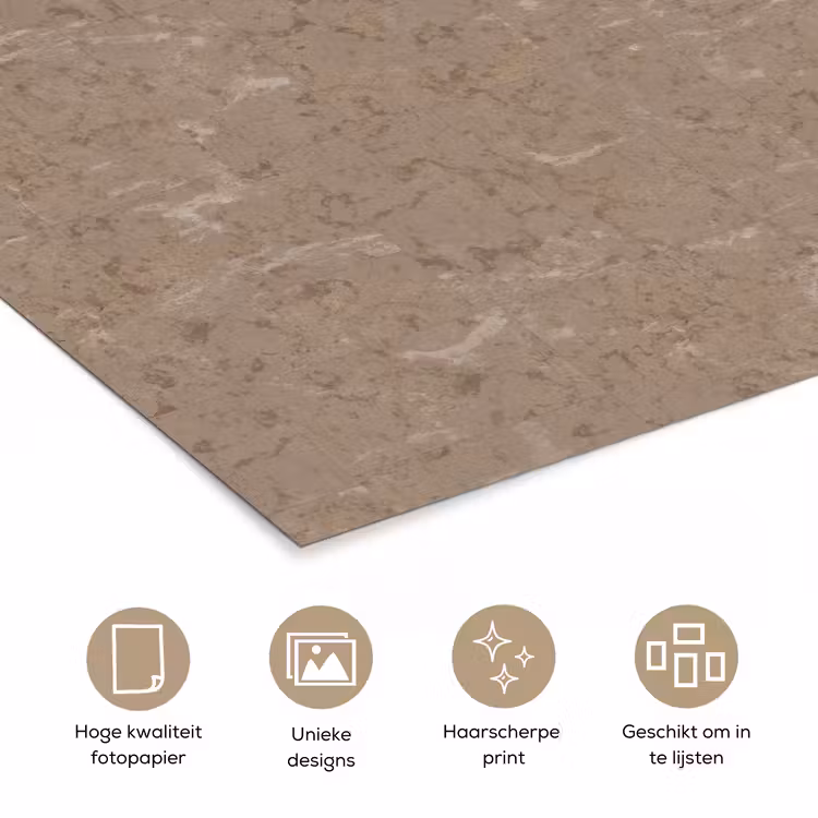 Poster - Patroon - Kalksteen - Beige — 5