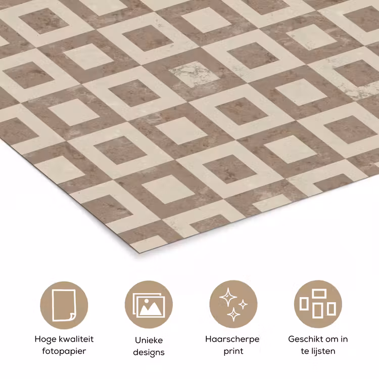Poster - Patroon - Marmer - Beige — 5