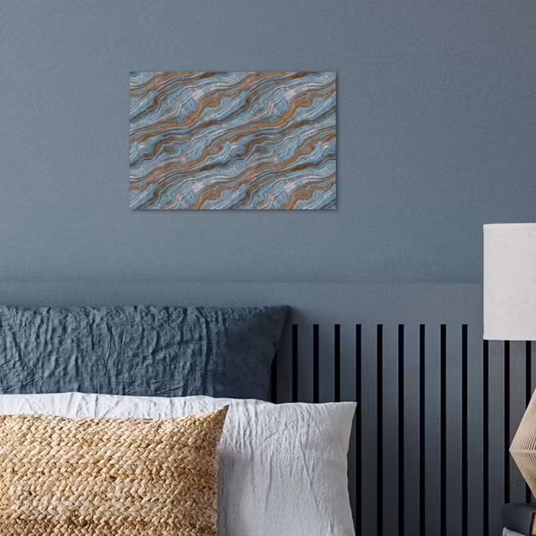 Poster - Patroon - Steen - Blauw — 3