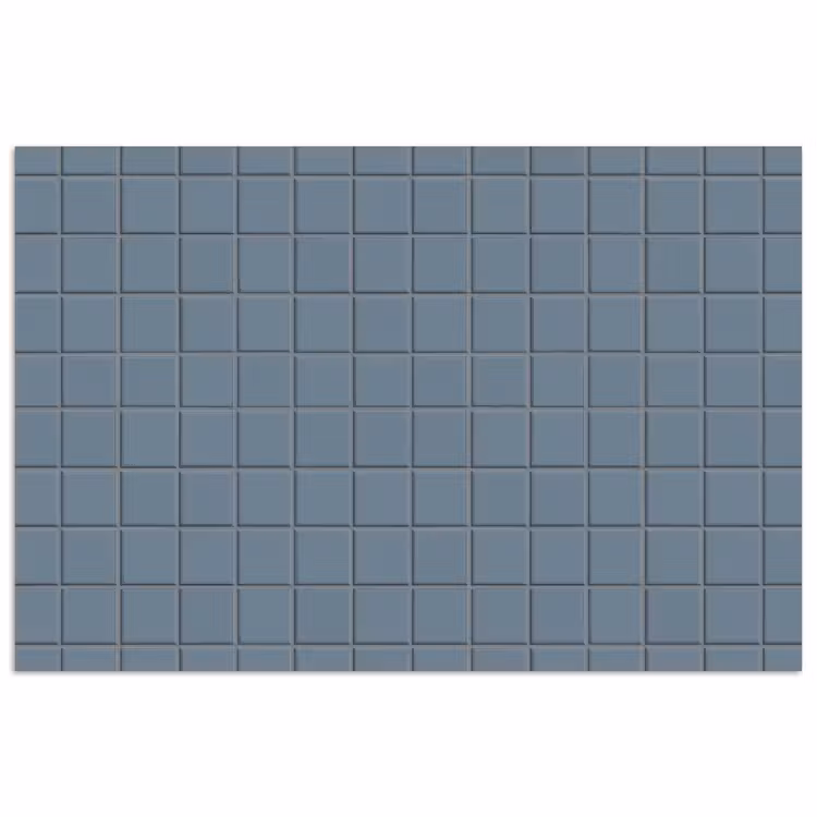 Poster - Patroon - Tegel - Blauwgrijs — 1