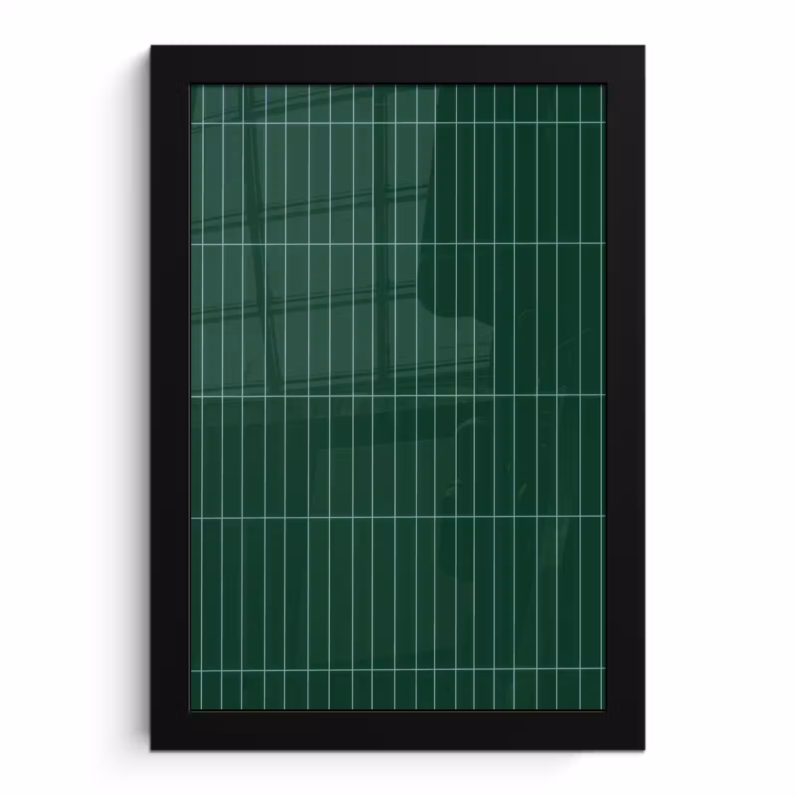 Poster met lijst - Patroon - Tegels - Donkergroen — 1