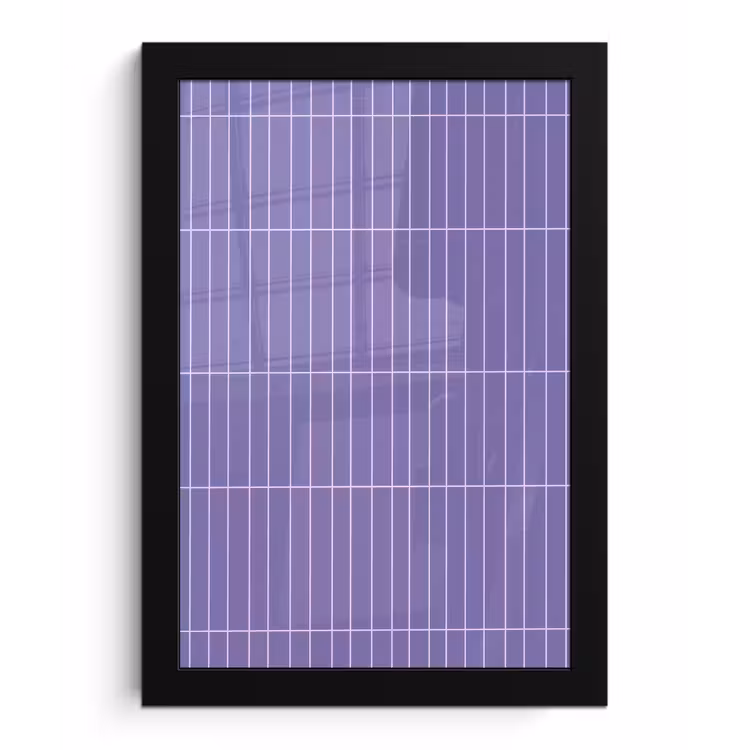 Poster met lijst - Patroon - Tegel - Lila — 1