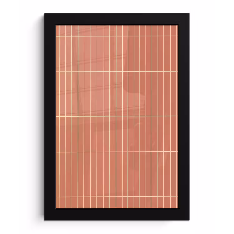 Poster met lijst - Patroon - Tegels - Terracotta — 1