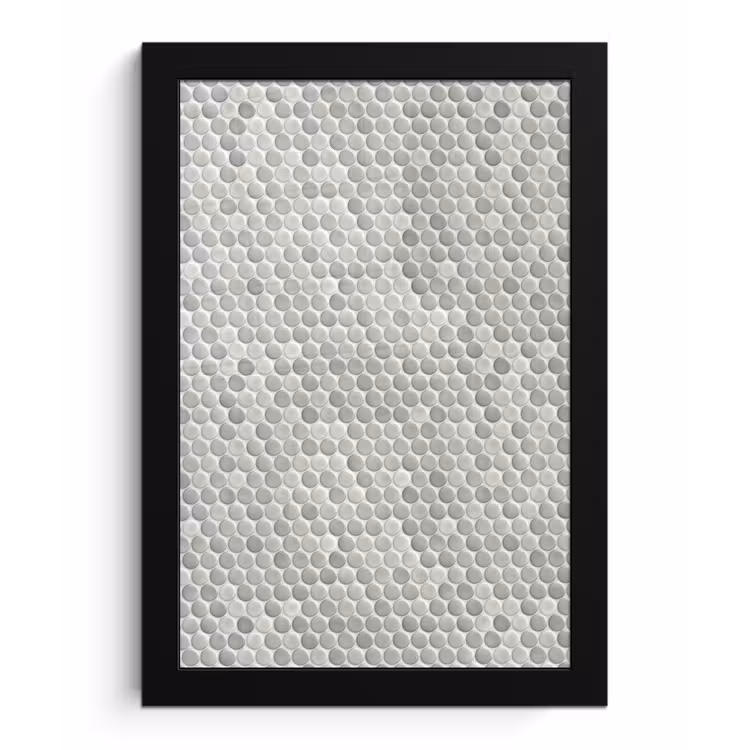 Poster met lijst - Penny - Mozaïek - Lichtgrijs — 1