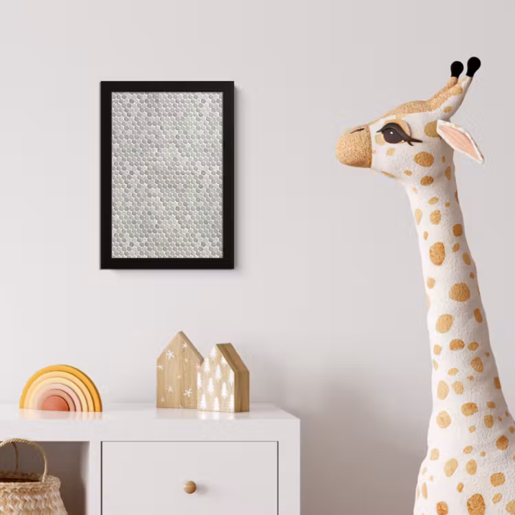 Poster met lijst - Penny - Mozaïek - Lichtgrijs — 5