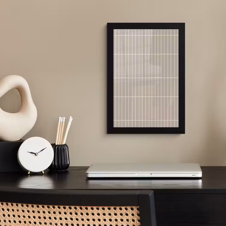 Poster met lijst - Verticaal - Wandtegel - Licht Beige — 3