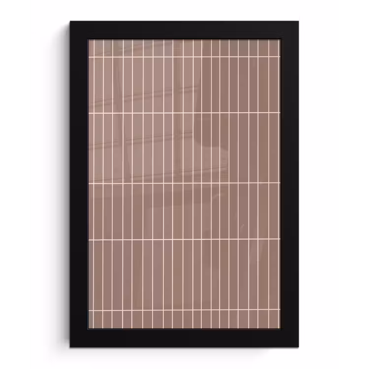 Poster met lijst - Verticaal - Wandtegel - Terracotta — 1