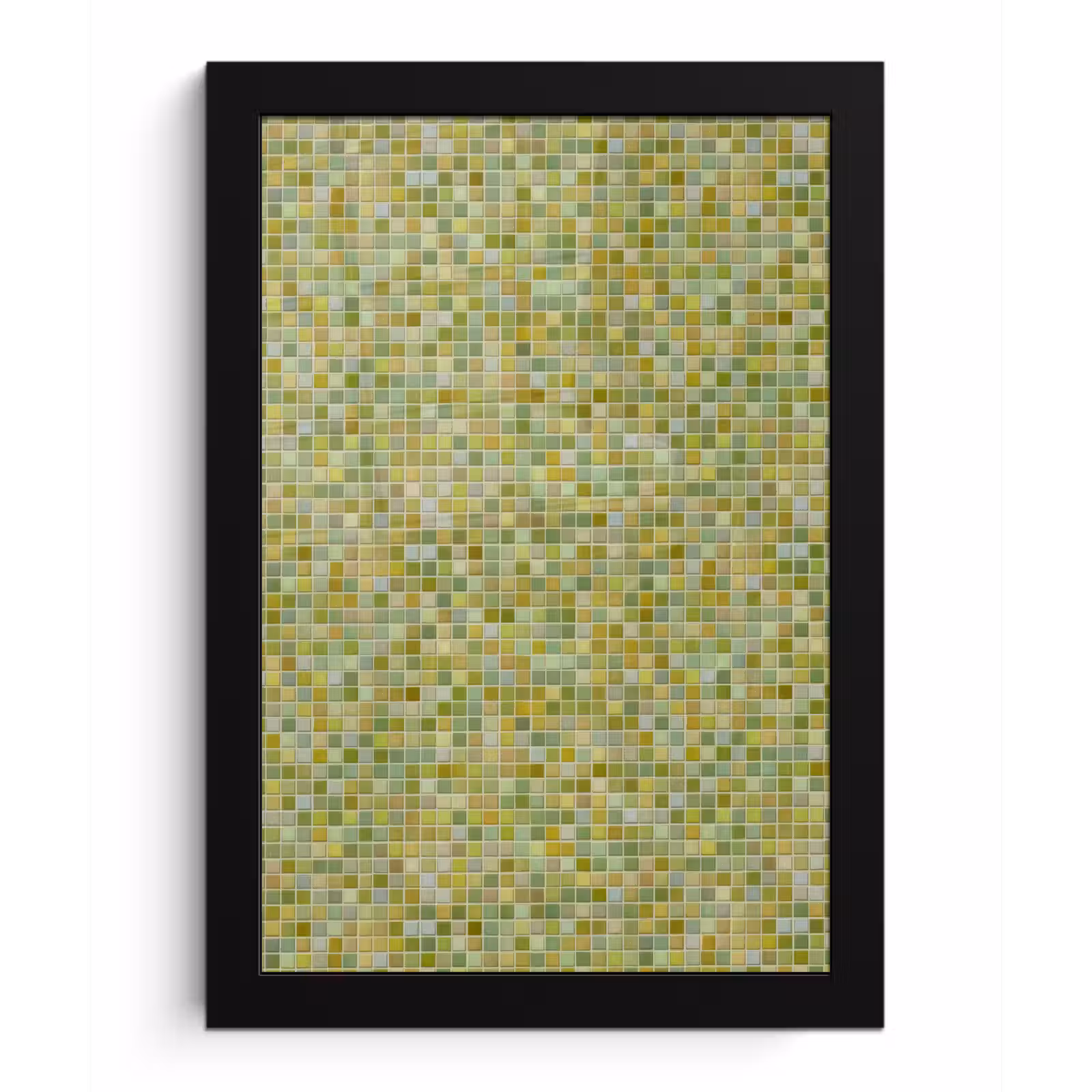Poster met lijst - Mozaïek - Patroon - Groen — 1