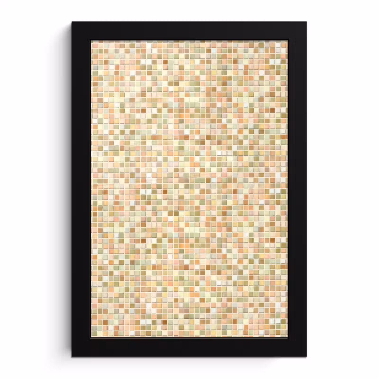 Poster met lijst - Mozaïek - Patroon - Terracotta — 1