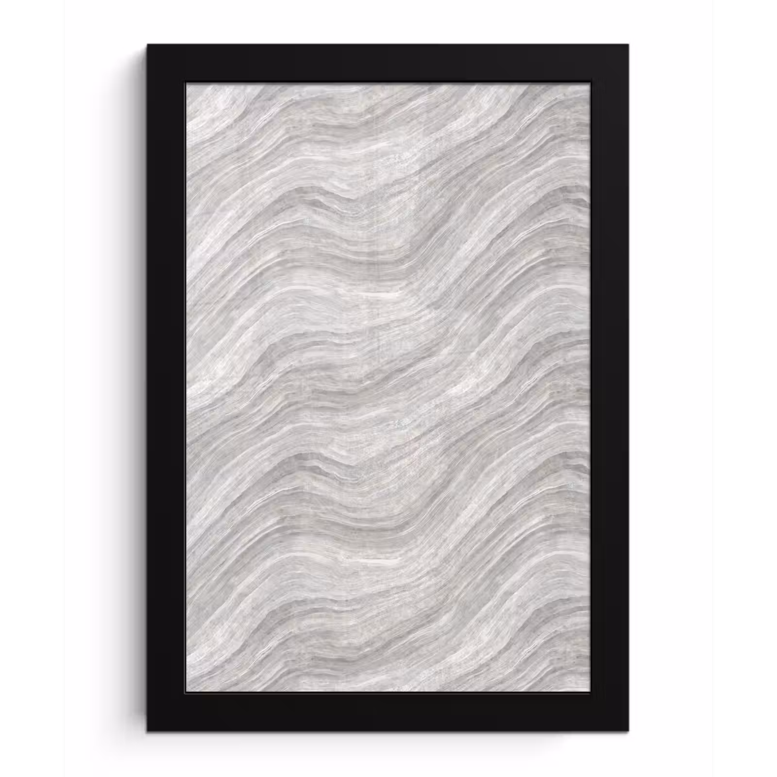 Poster met lijst - Patroon - Helder - Wit - Grijs — 1