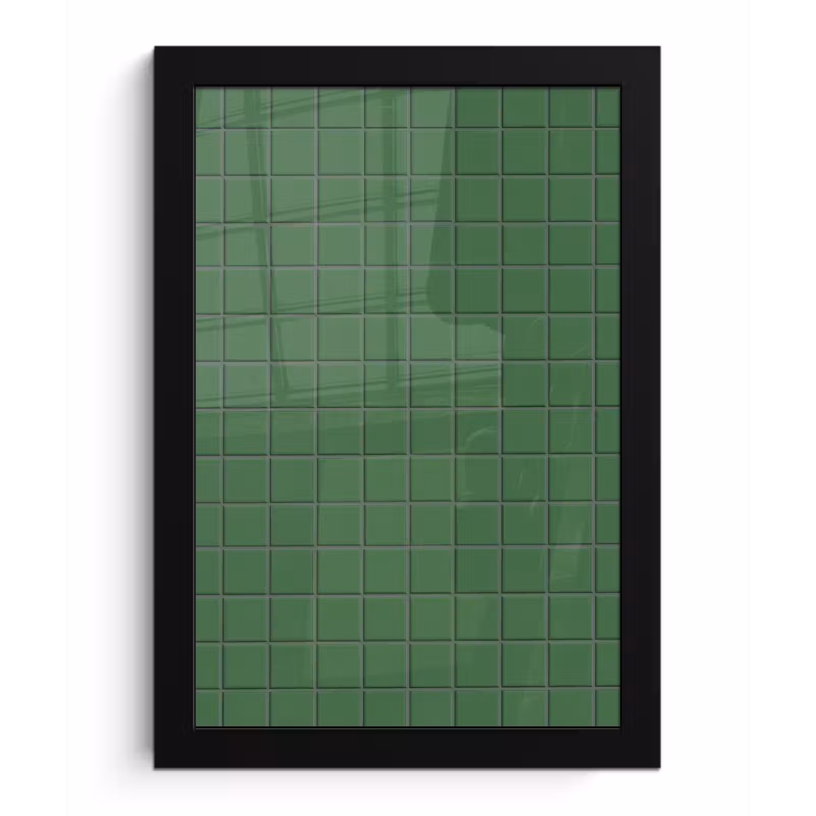 Poster met lijst - Patroon - Tegels - Groen — 1