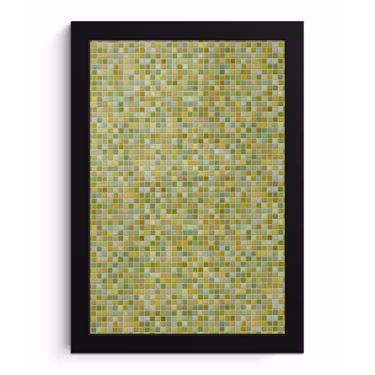 Poster met lijst - Mozaïek - Patroon - Groen — 1