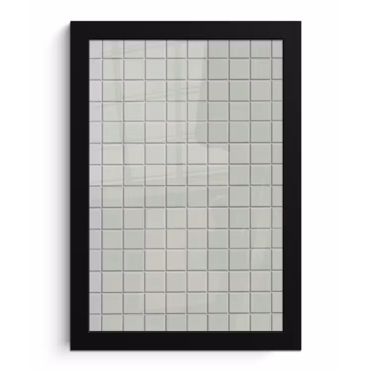 Poster met lijst - Tegel - Patroon - Lichtgroen — 1