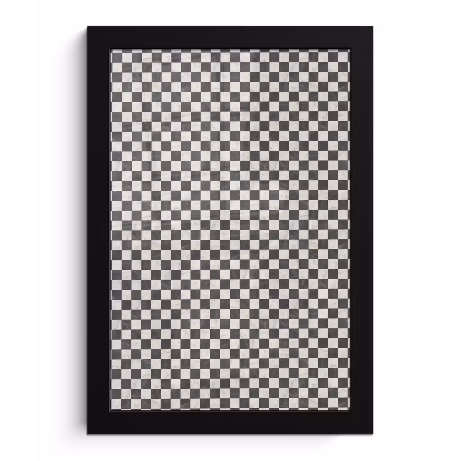 Poster met lijst - Marmer - Patroon - Grijs — 1