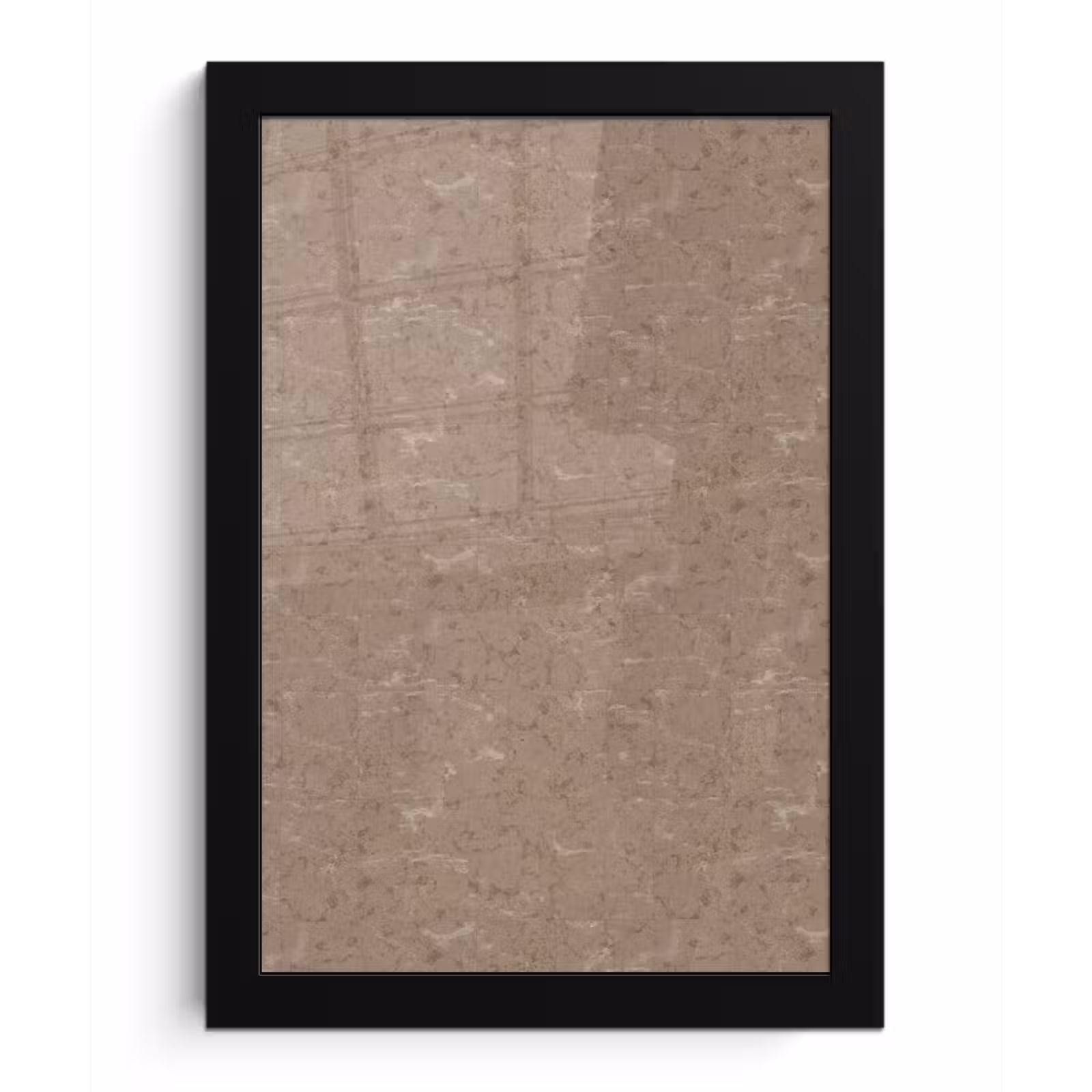 Poster met lijst - Patroon - Kalksteen - Beige — 1