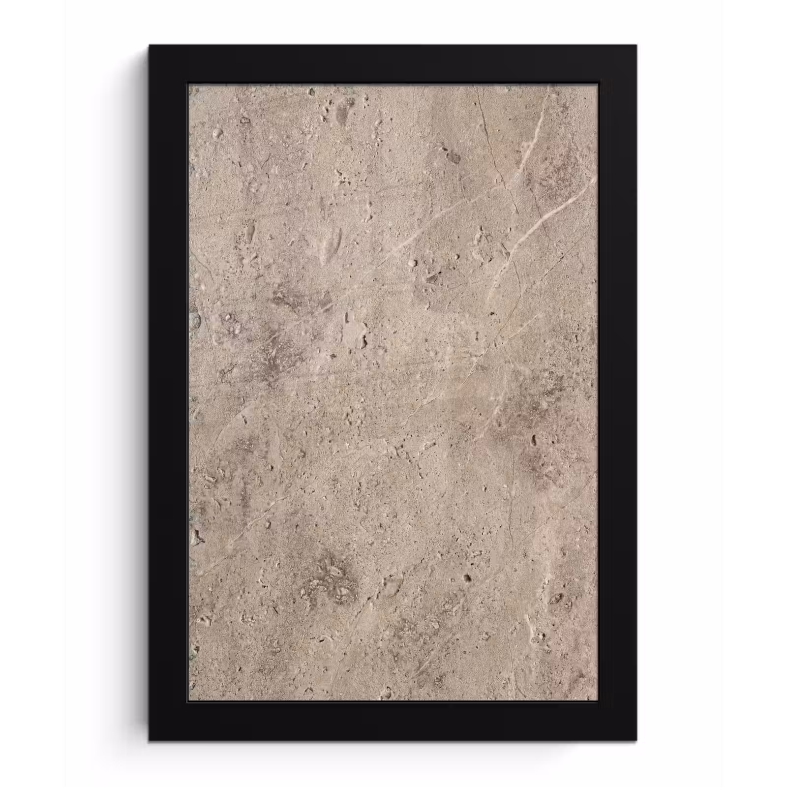 Poster met lijst - Textuur - Steen - Patroon - Rustiek - Beige — 1