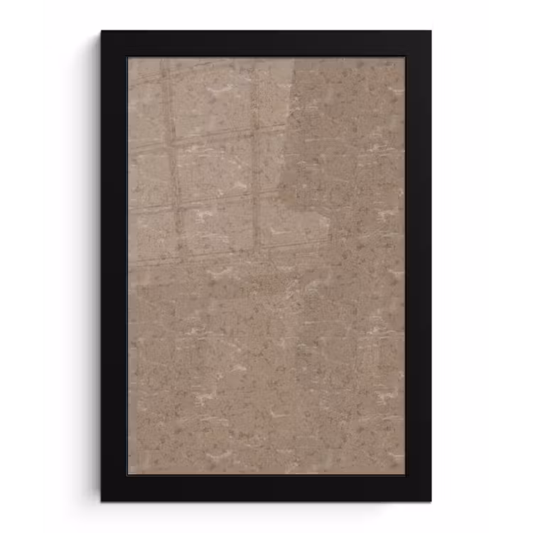 Poster met lijst - Patroon - Kalksteen - Beige — 1
