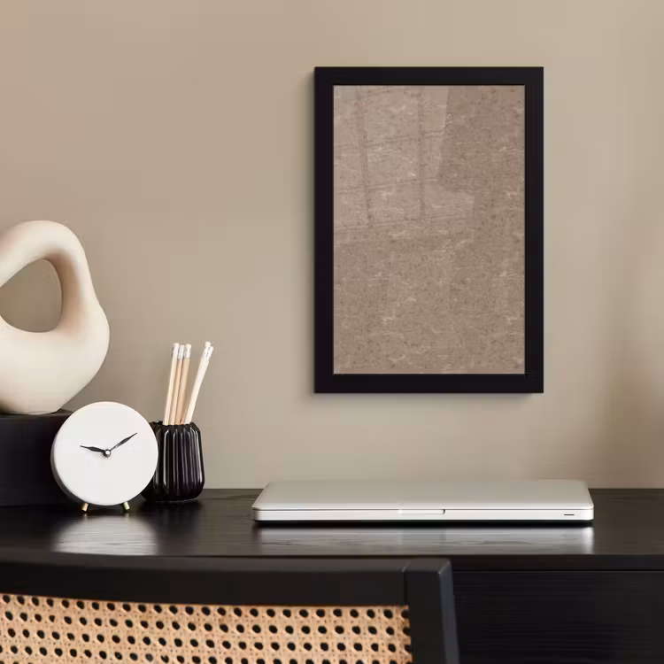 Poster met lijst - Patroon - Kalksteen - Beige — 3