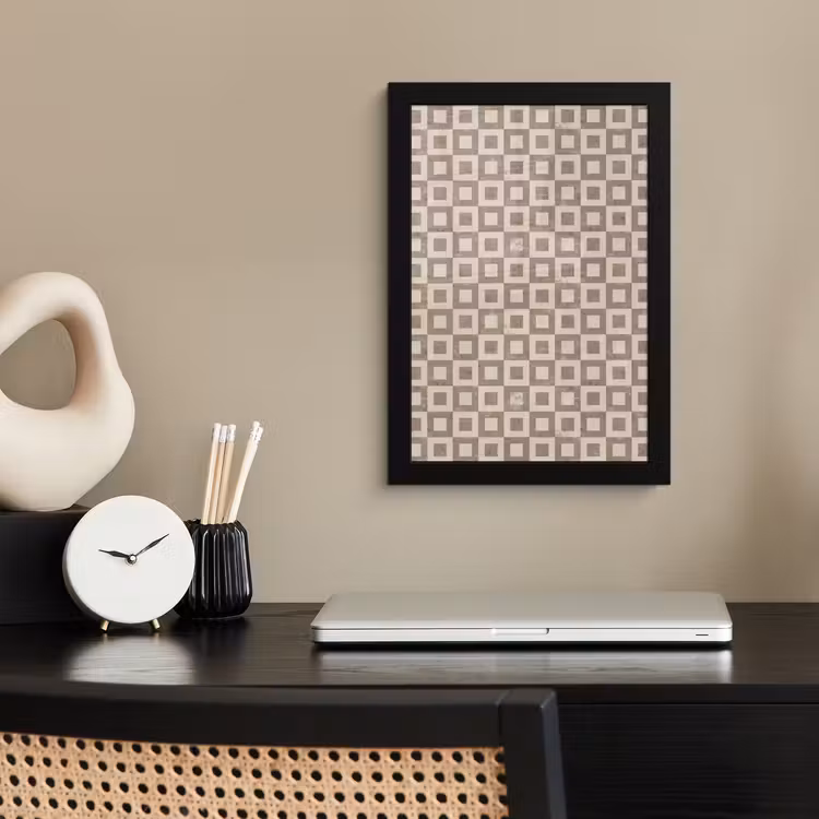Poster met lijst - Patroon - Marmer - Beige — 3