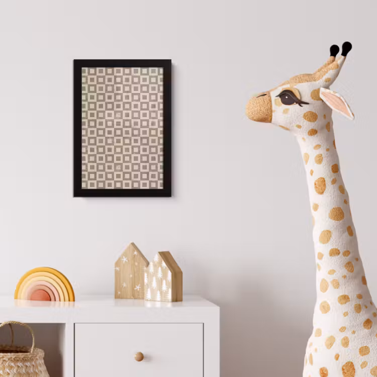 Poster met lijst - Patroon - Marmer - Beige — 5