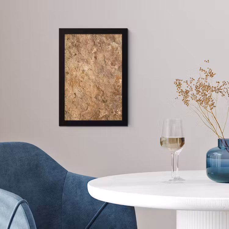 Poster met lijst - Steen - Natuur - Textuur - Abstract - Bruin — 2