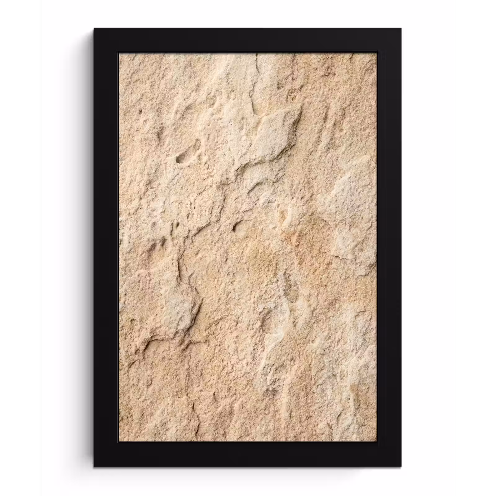 Poster met lijst - Textuur - Steen - Natuur - Beige — 1